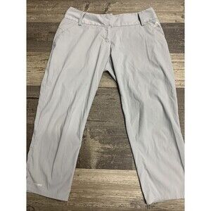 ADIDAS Adizero Womens Sz 2 Light Gray Capri Lightweight Golf Pants Crop Pocket